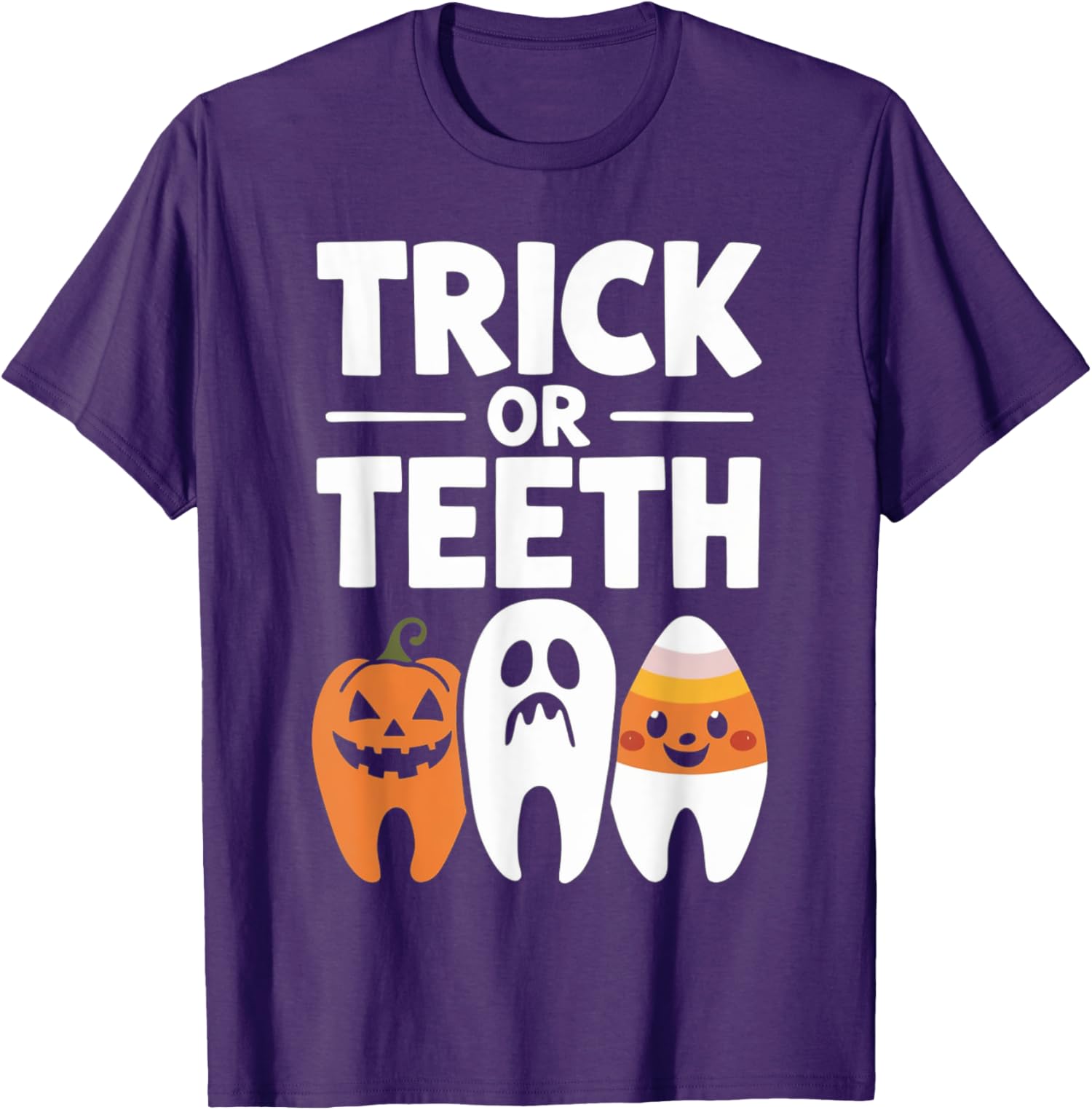 Trick Or Teeth Funny Dental Halloween Treat Dentist Unisex T-Shirt