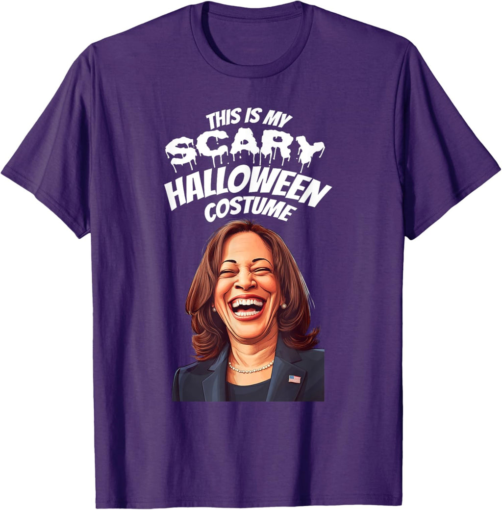 Funny Kamala Harris Scary Halloween Gag President Unisex T-Shirt