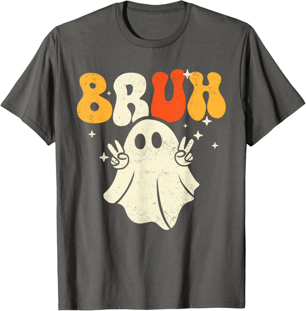 Bruh Ghost Halloween Ghost Trick Or Treat Candy Gift Unisex T-Shirt