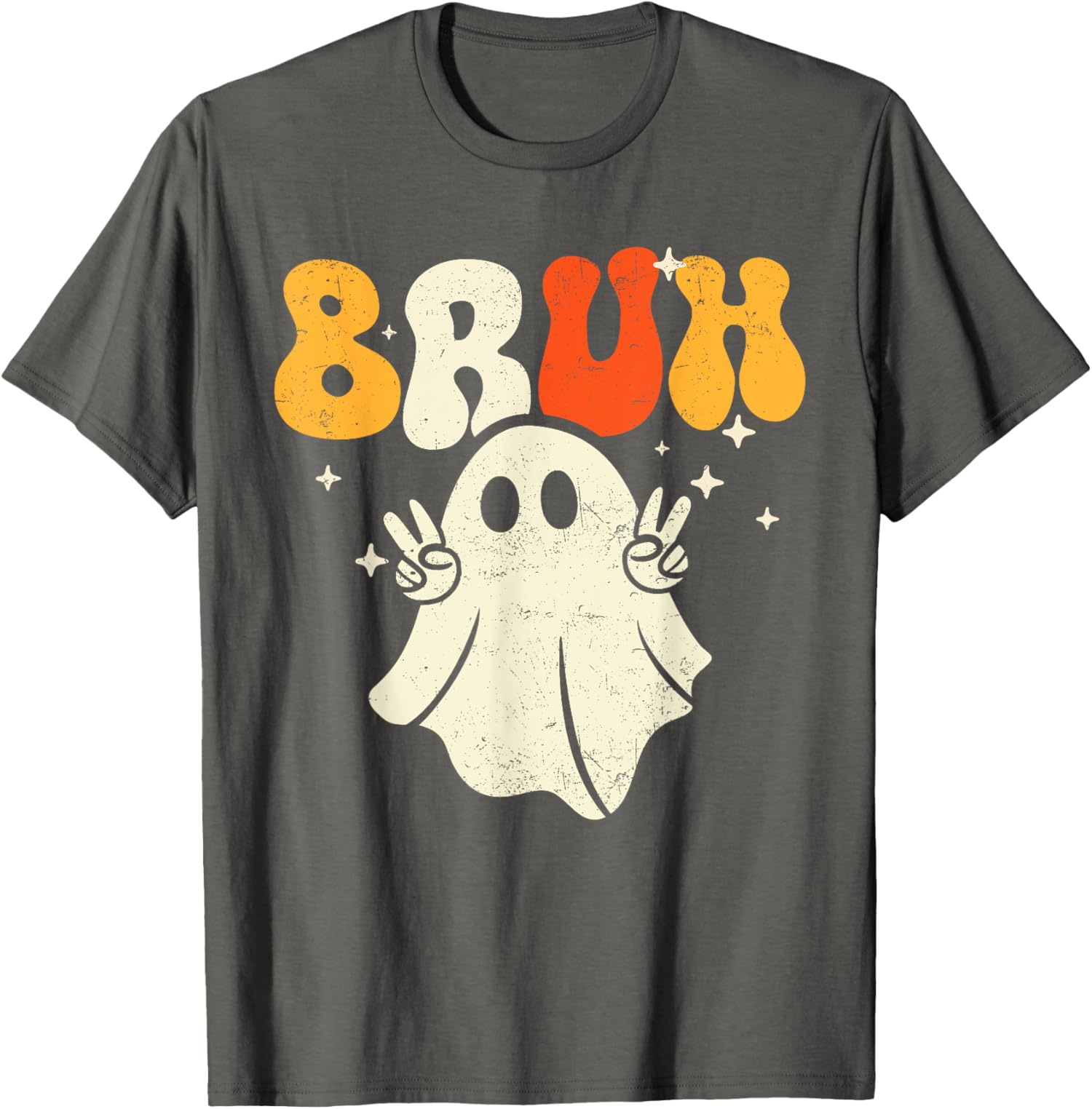 Bruh Ghost Halloween Ghost Trick Or Treat Candy Gift Unisex T-Shirt