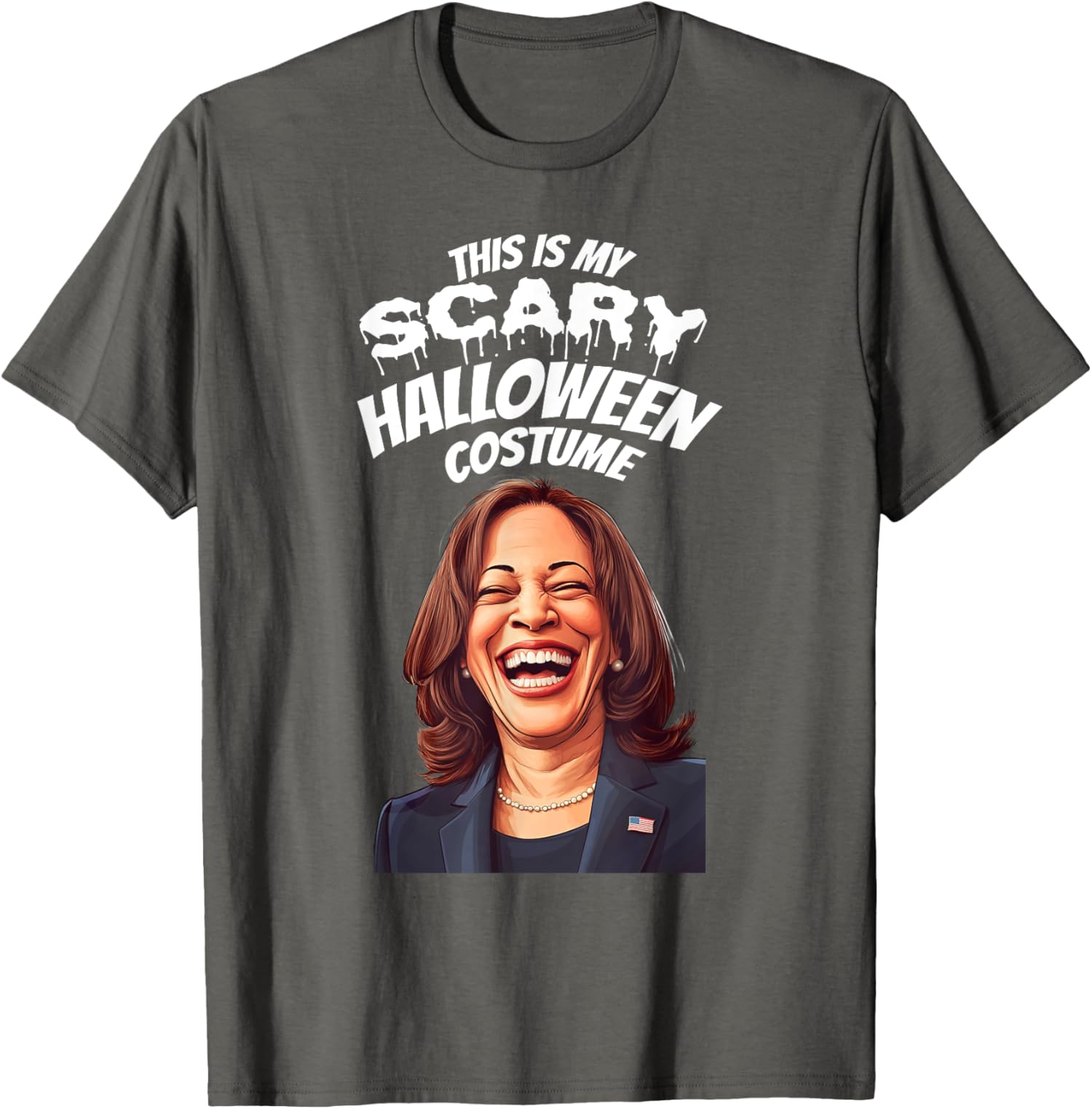 Funny Kamala Harris Scary Halloween Gag President Unisex T-Shirt