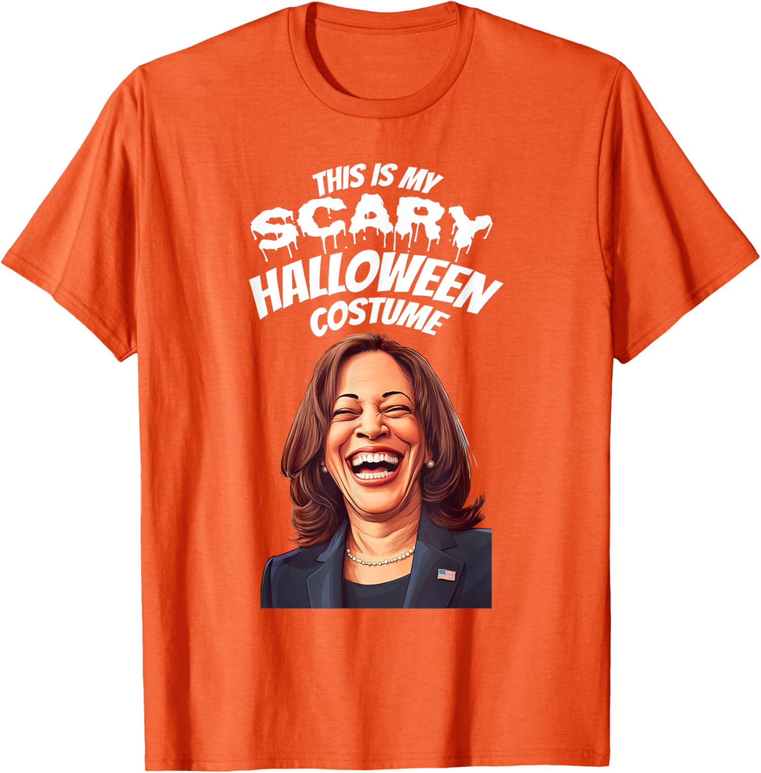 Funny Kamala Harris Scary Halloween Gag President Unisex T-Shirt