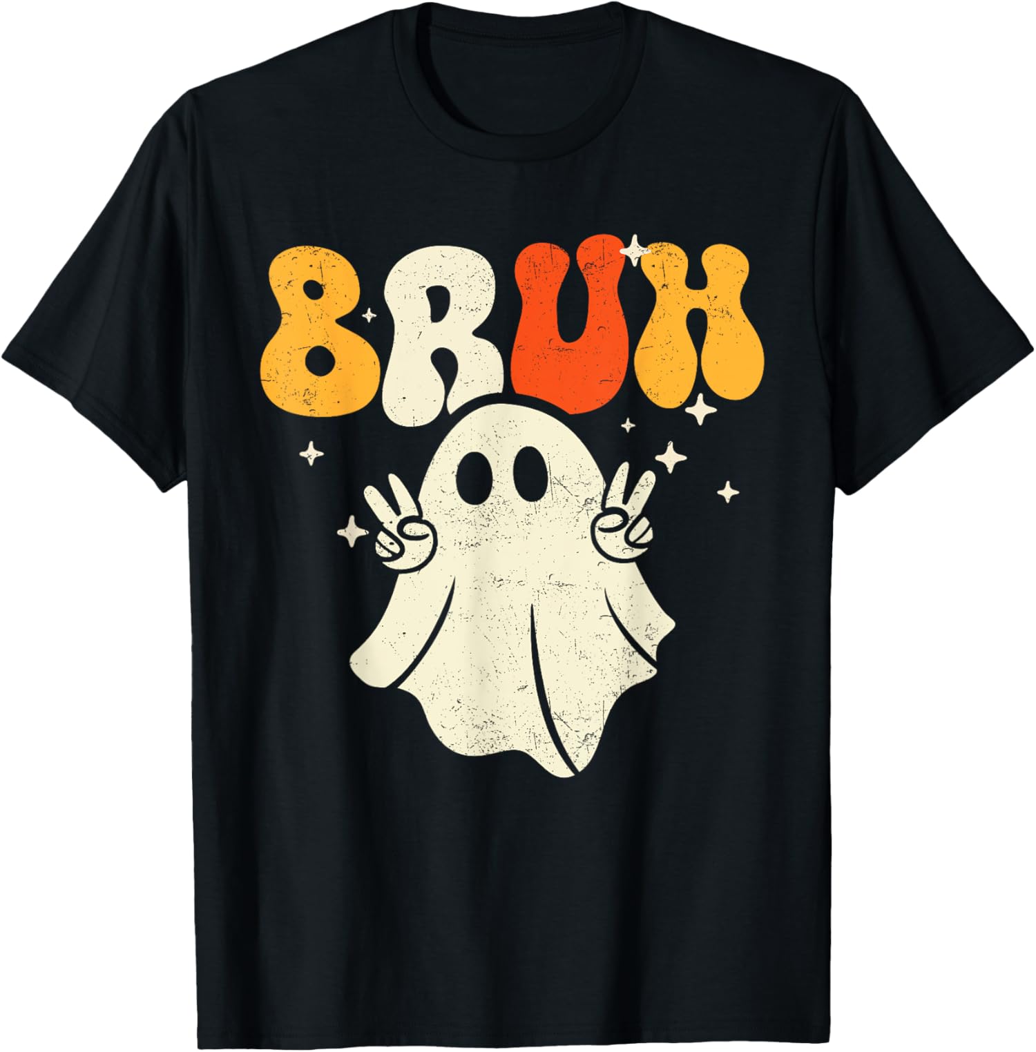 Bruh Ghost Halloween Ghost Trick Or Treat Candy Gift Unisex T-Shirt