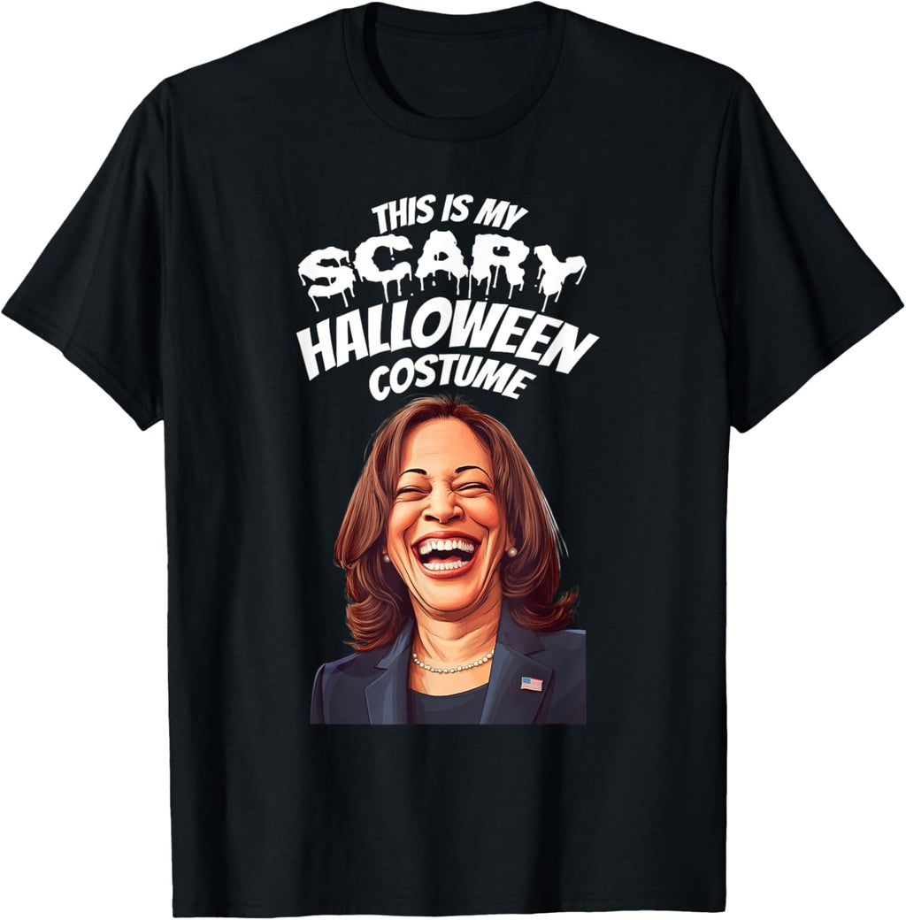 Funny Kamala Harris Scary Halloween Gag President Unisex T-Shirt