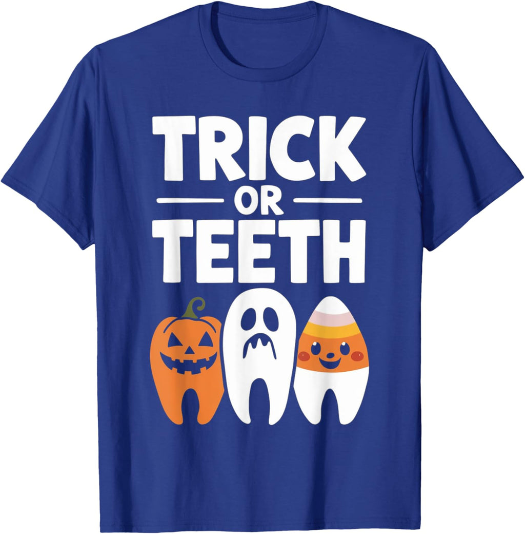 Trick Or Teeth Funny Dental Halloween Treat Dentist Unisex T-Shirt