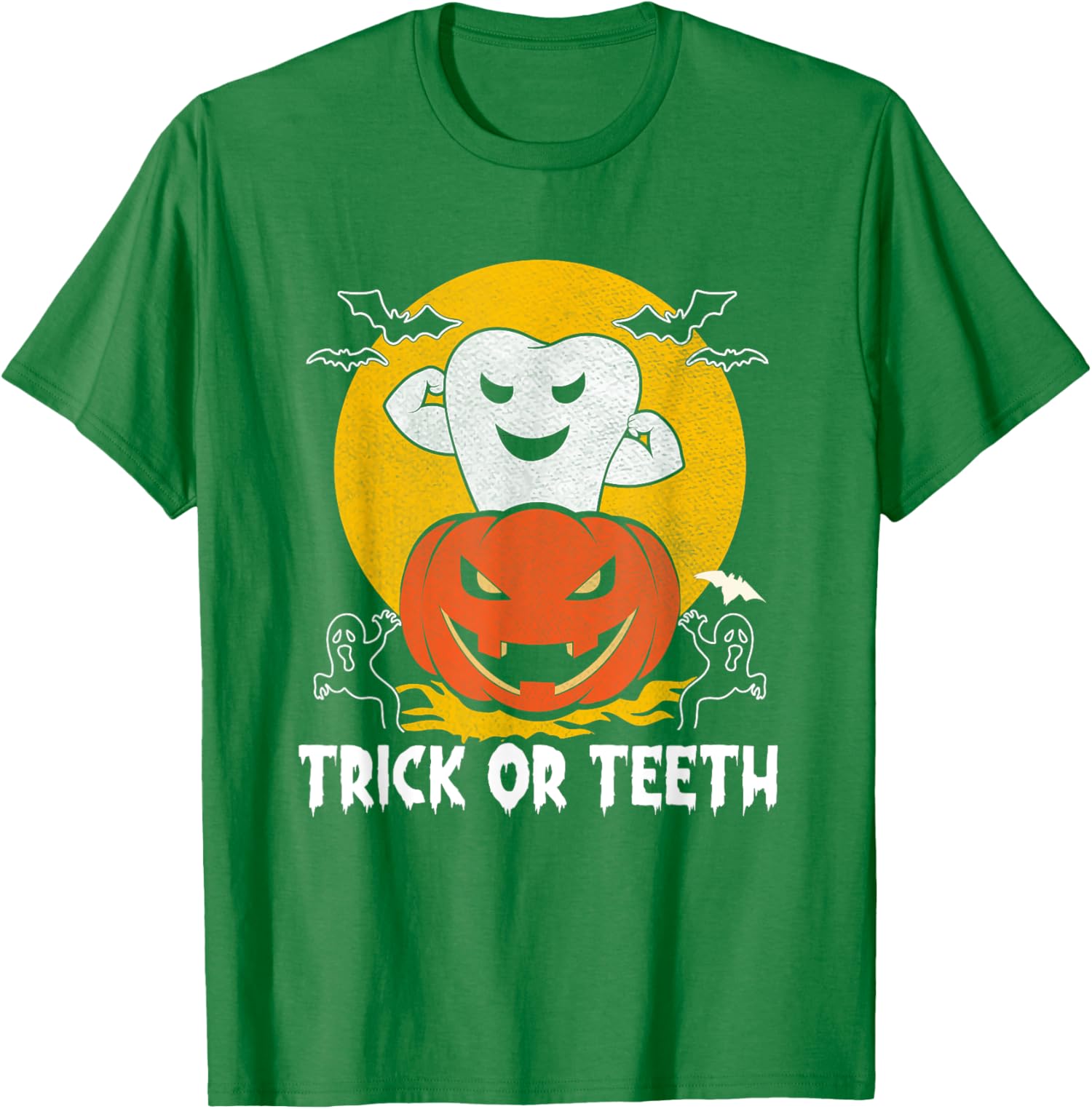 Trick Or Teeth Dental Halloween Treat Dentist Unisex T-Shirt