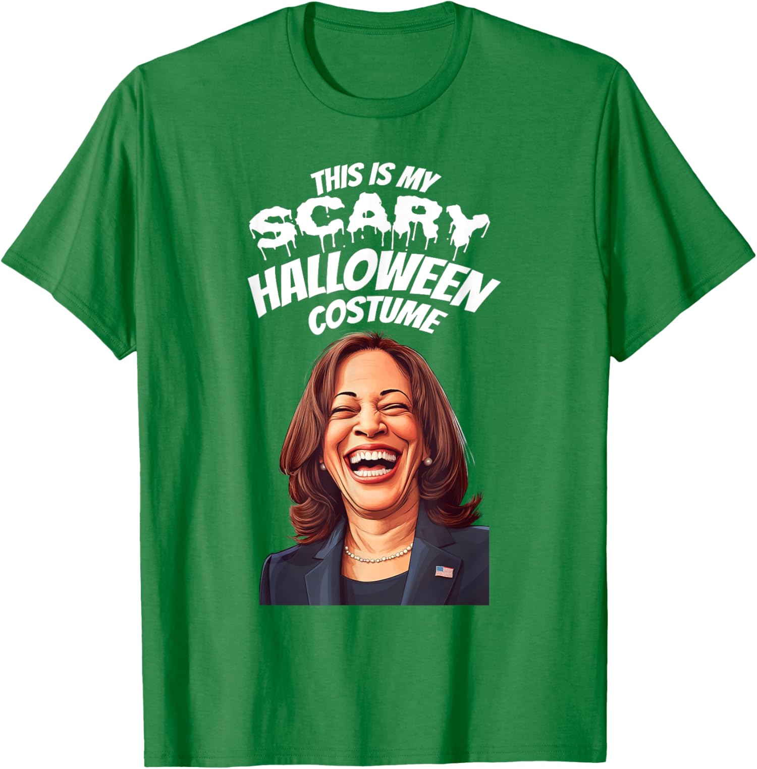 Funny Kamala Harris Scary Halloween Gag President Unisex T-Shirt