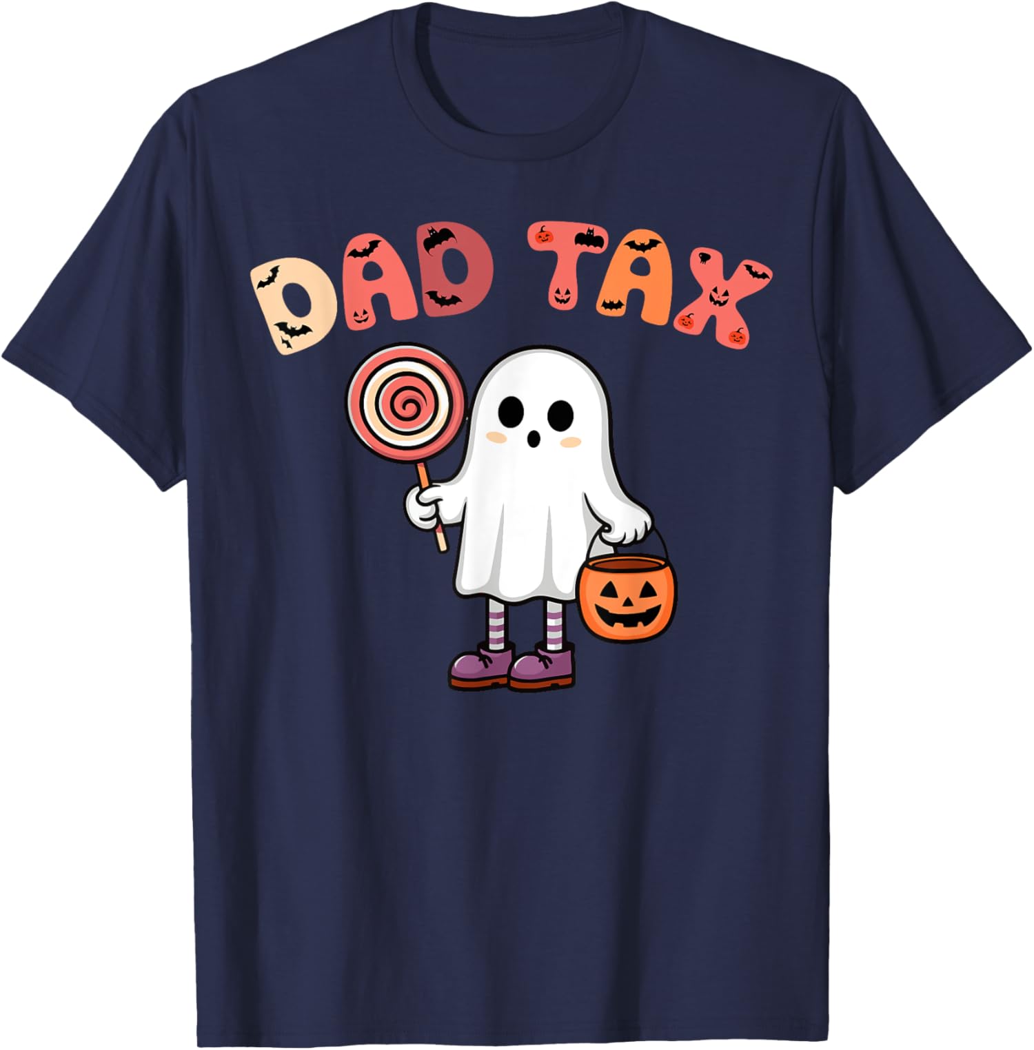 Dad Tax Halloween Trick Or Treat Candy Pumpkin Dad Unisex T-Shirt