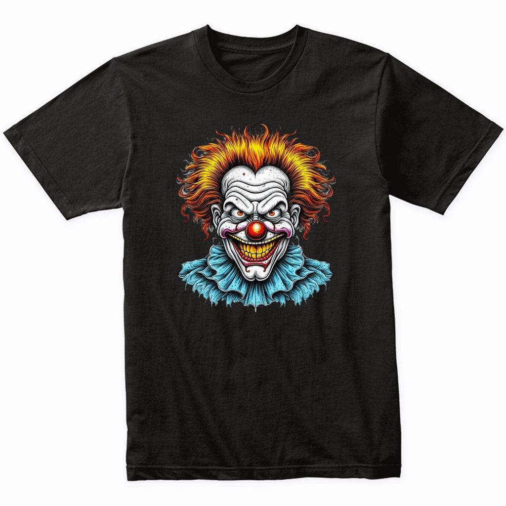 Creepy Clown Scary Evil Clown Halloween T-Shirt - Men's Halloween Shirt