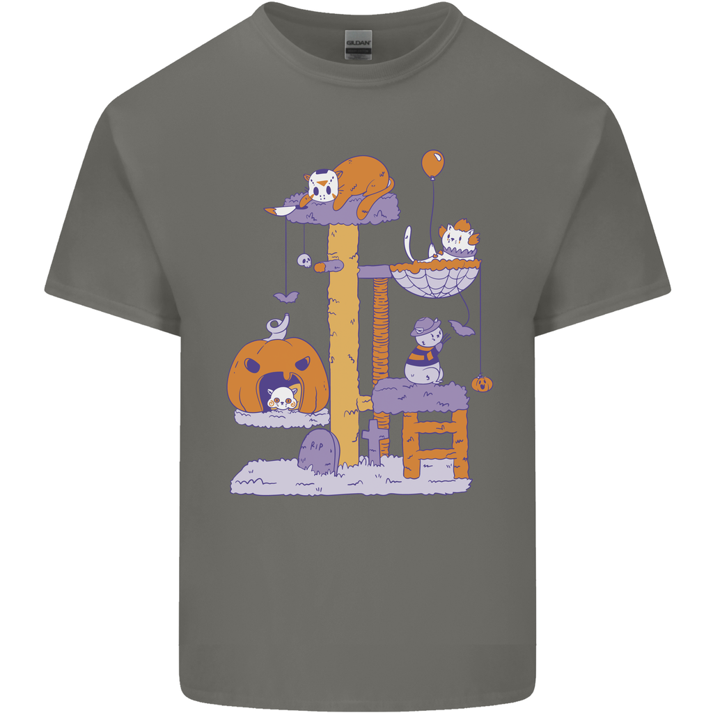 Cat Villians Funny Halloween Horror Mens Light Cotton T-Shirt