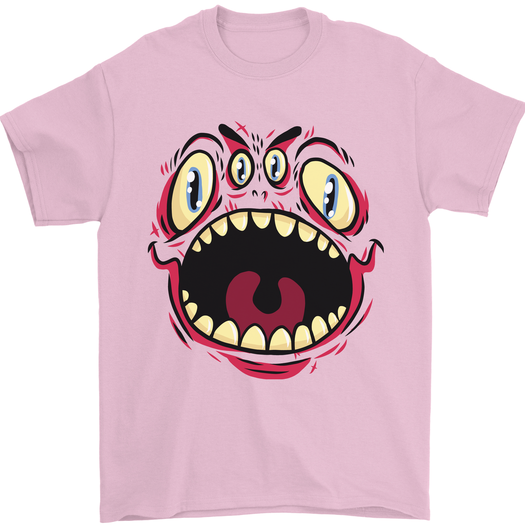 Four Eyed Scary Monster Halloween Mens T-Shirt 100% Cotton