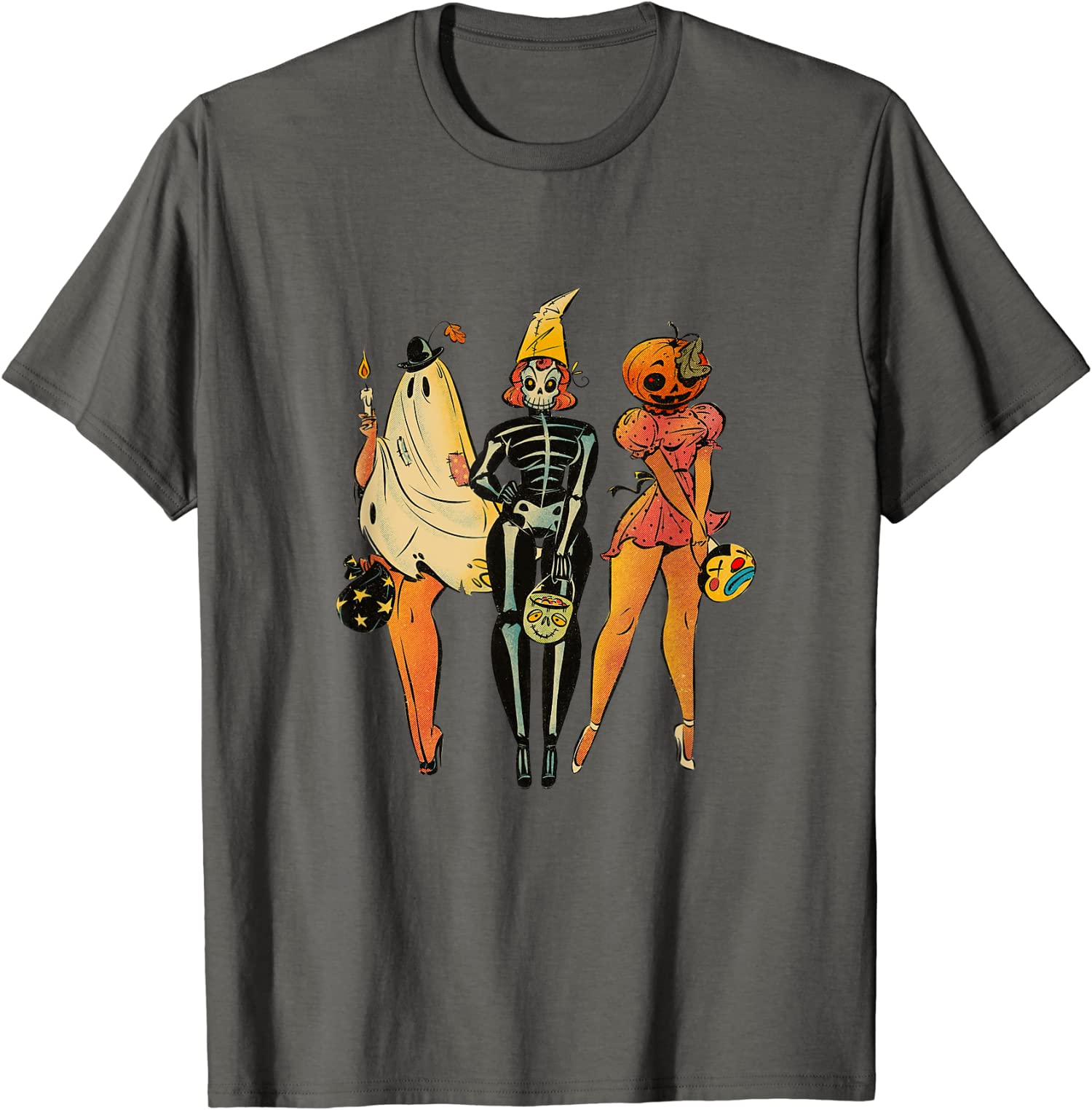 Ghost Pumpkin Jack O Lantern Halloween Trick Or Treat Unisex T-Shirt