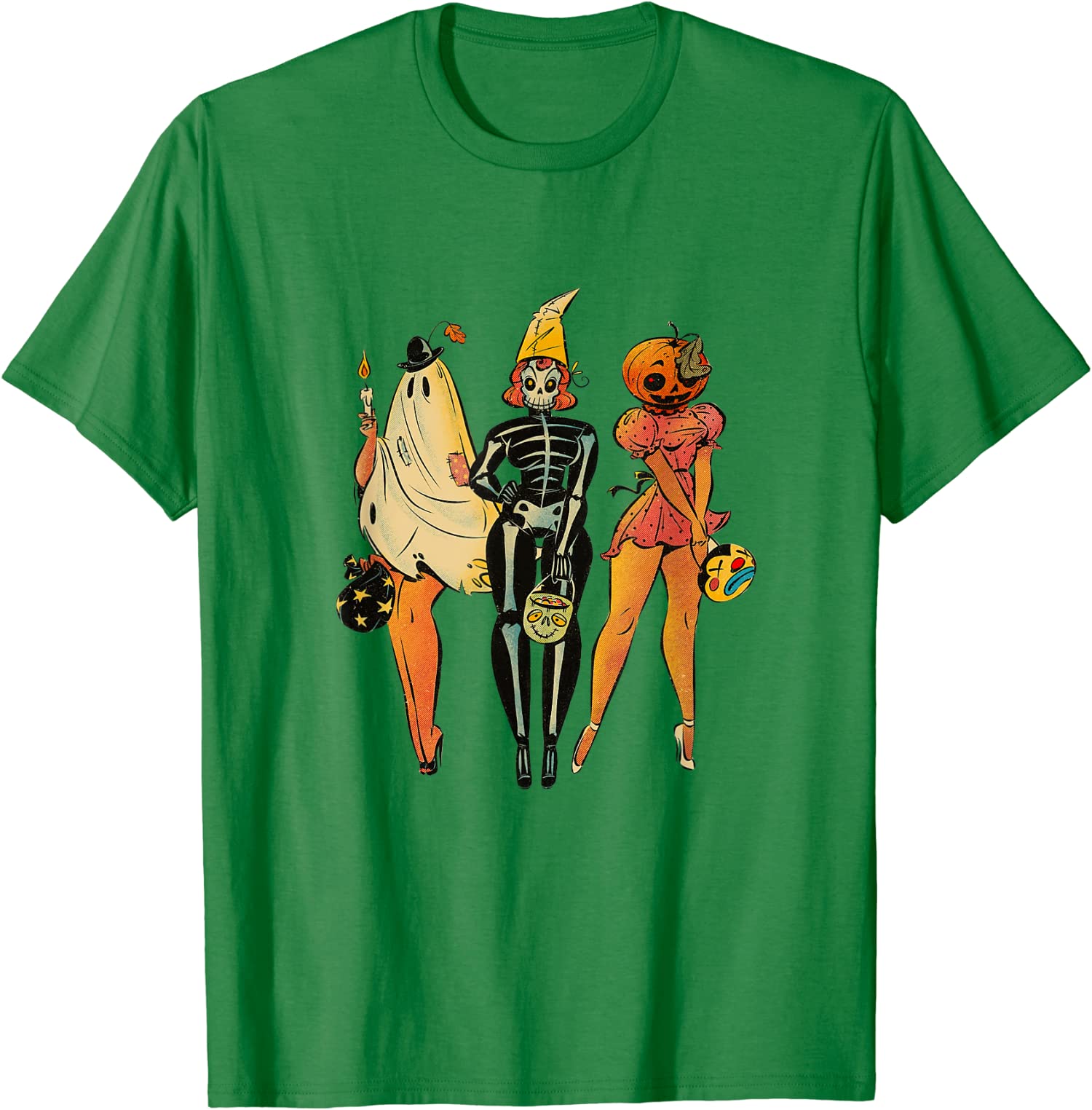 Ghost Pumpkin Jack O Lantern Halloween Trick Or Treat Unisex T-Shirt