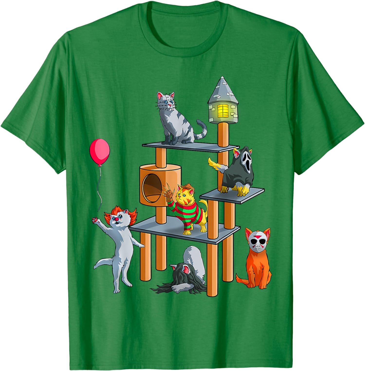 Cat Horror Movies Cute Halloween For Cat Gift Unisex T-Shirt
