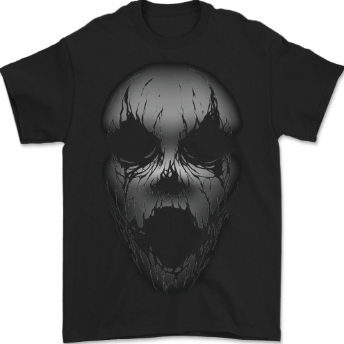 Horror Clown Face Halloween Mens T-Shirt 100% Cotton