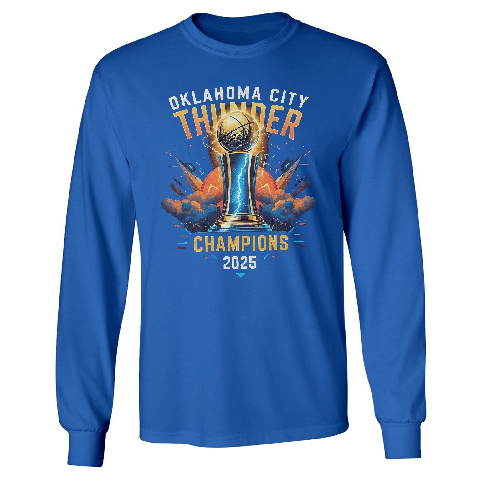 Oklahoma City Inspired Basketball Champions Edition Long Sleeve Tshirt