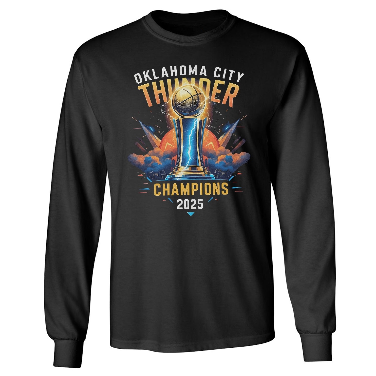 Oklahoma City Inspired Basketball Champions Edition Long Sleeve Tshirt