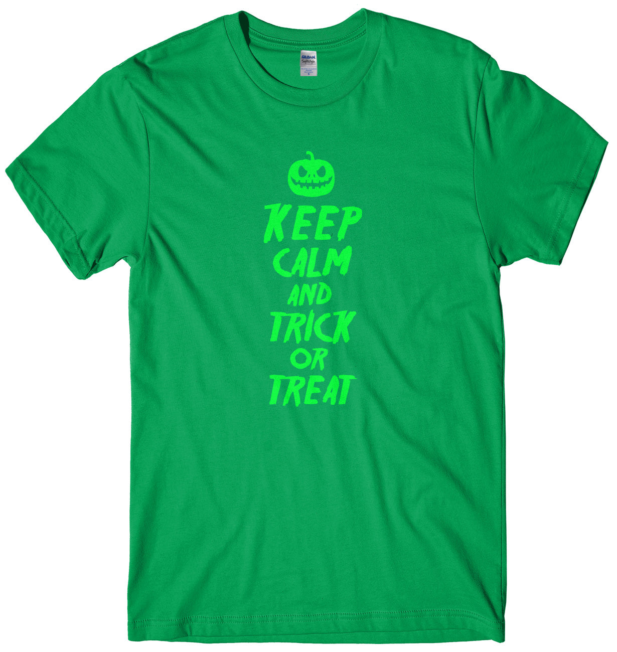 Keep Calm And Trick Or Treat Mens Funny Unisex Halloween T-Shirt