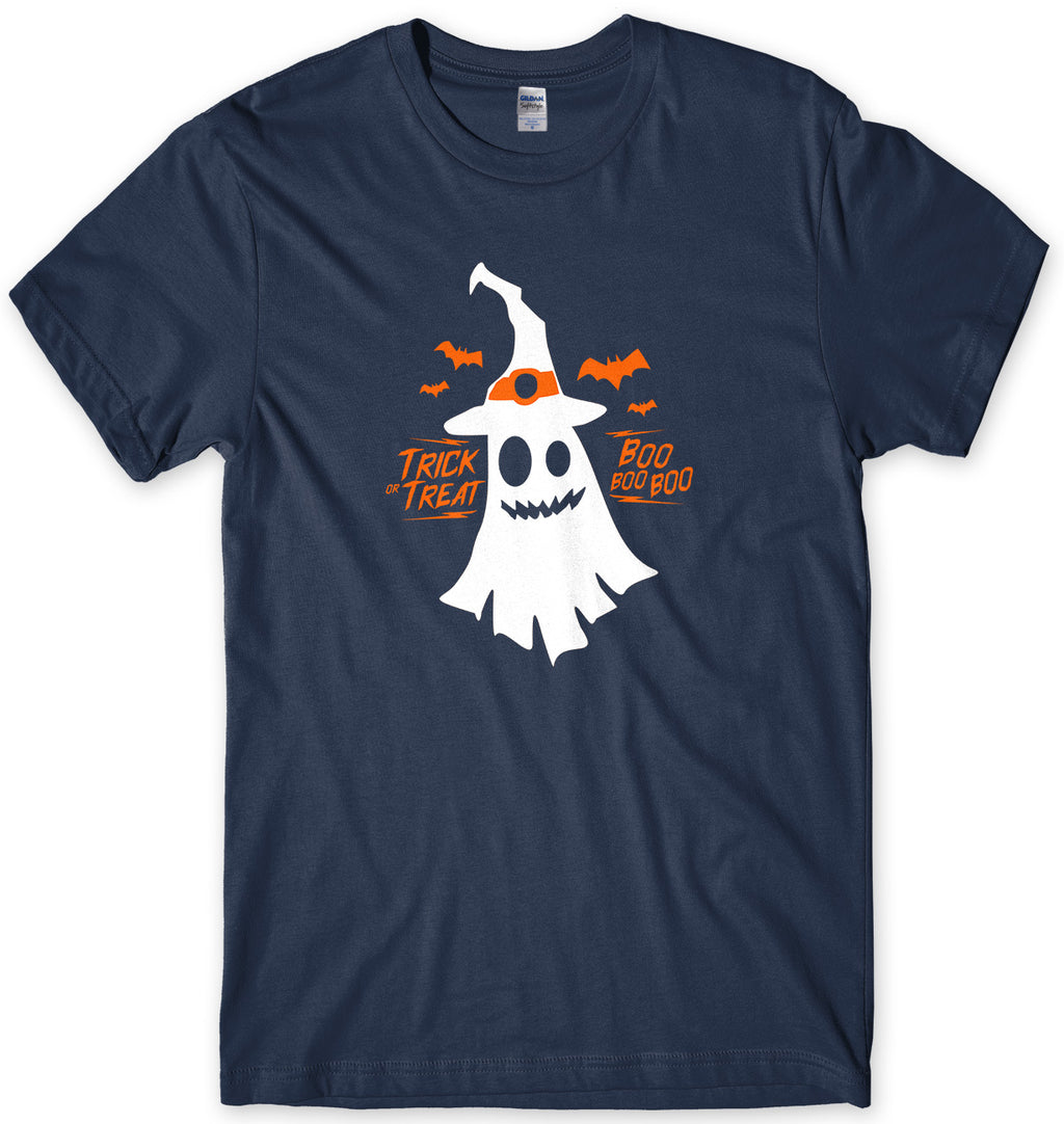 Halloween Trick Or Treat Boo Mens Funny Unisex T-Shirt