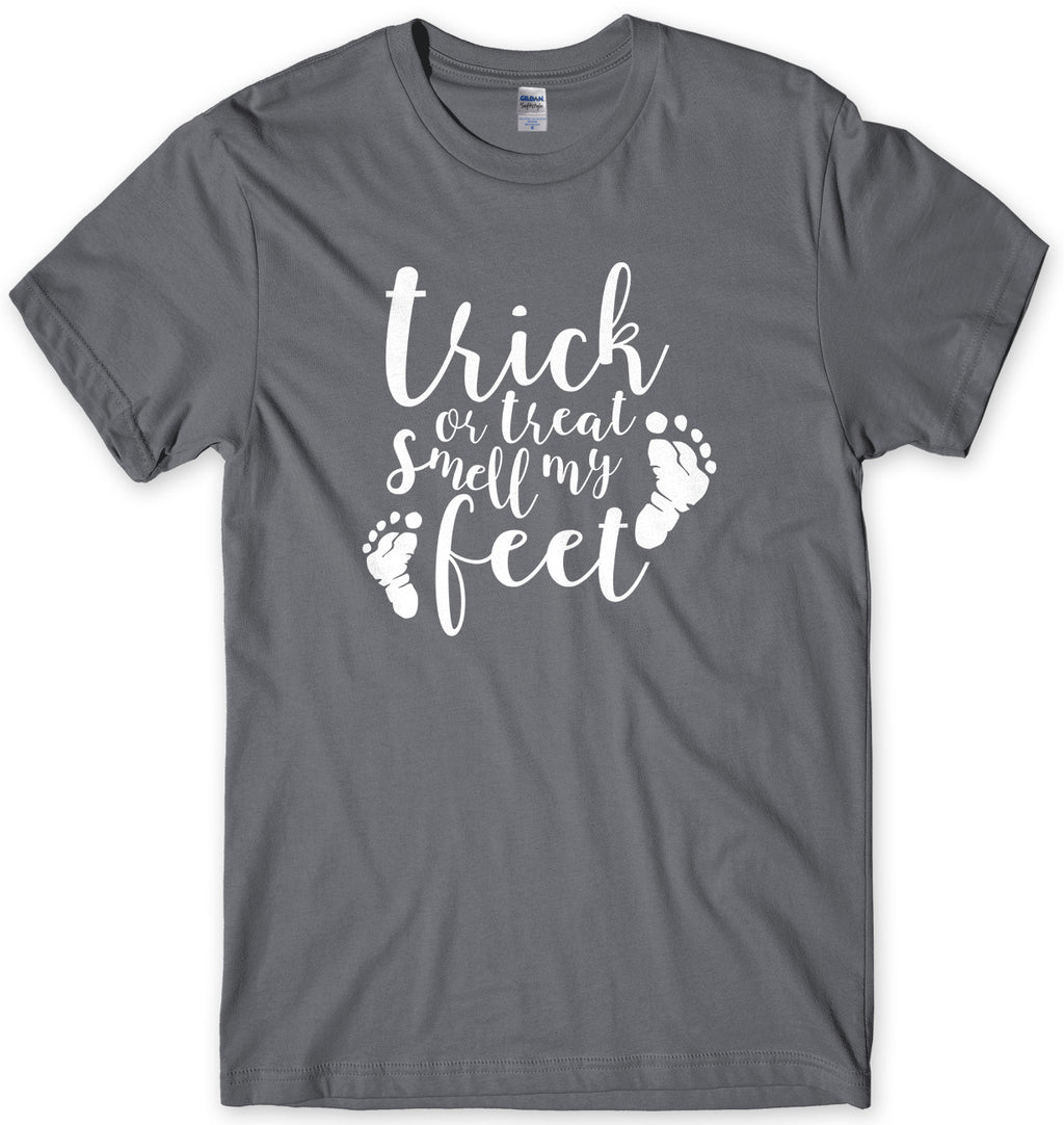 Trick Or Treat Smell My Feet Halloween Mens Funny Unisex T-Shirt