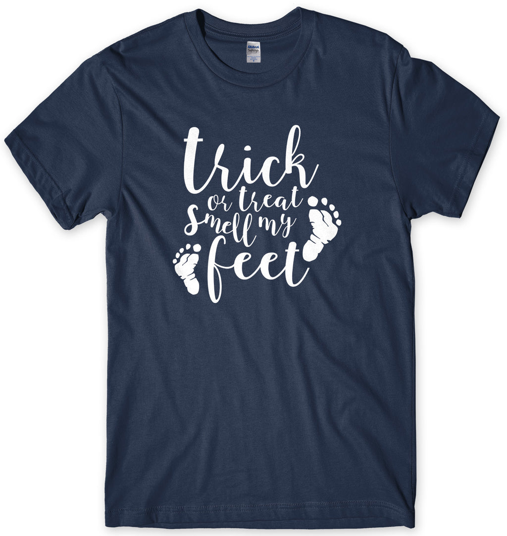 Trick Or Treat Smell My Feet Halloween Mens Funny Unisex T-Shirt