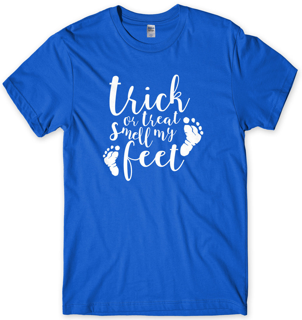 Trick Or Treat Smell My Feet Halloween Mens Funny Unisex T-Shirt
