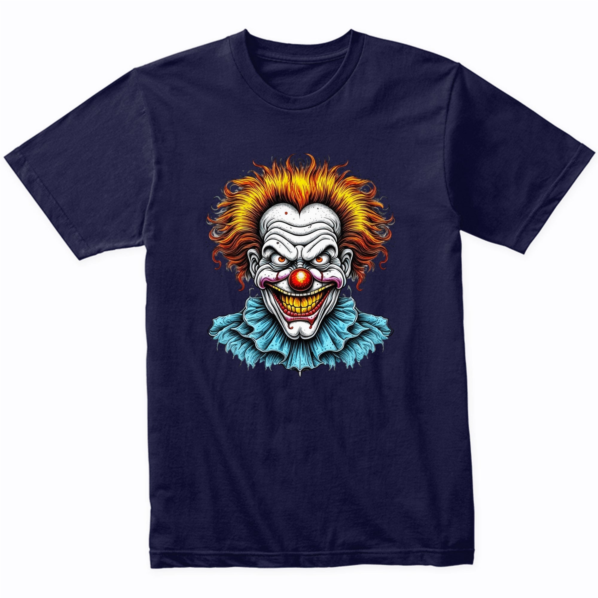 Creepy Clown Scary Evil Clown Halloween T-Shirt - Men's Halloween Shirt
