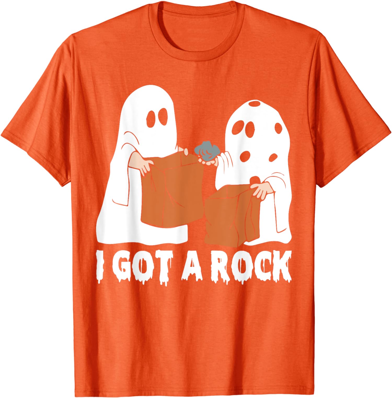 Funny Boo Ghost Scary I Got A Rock Halloween Unisex T-Shirt