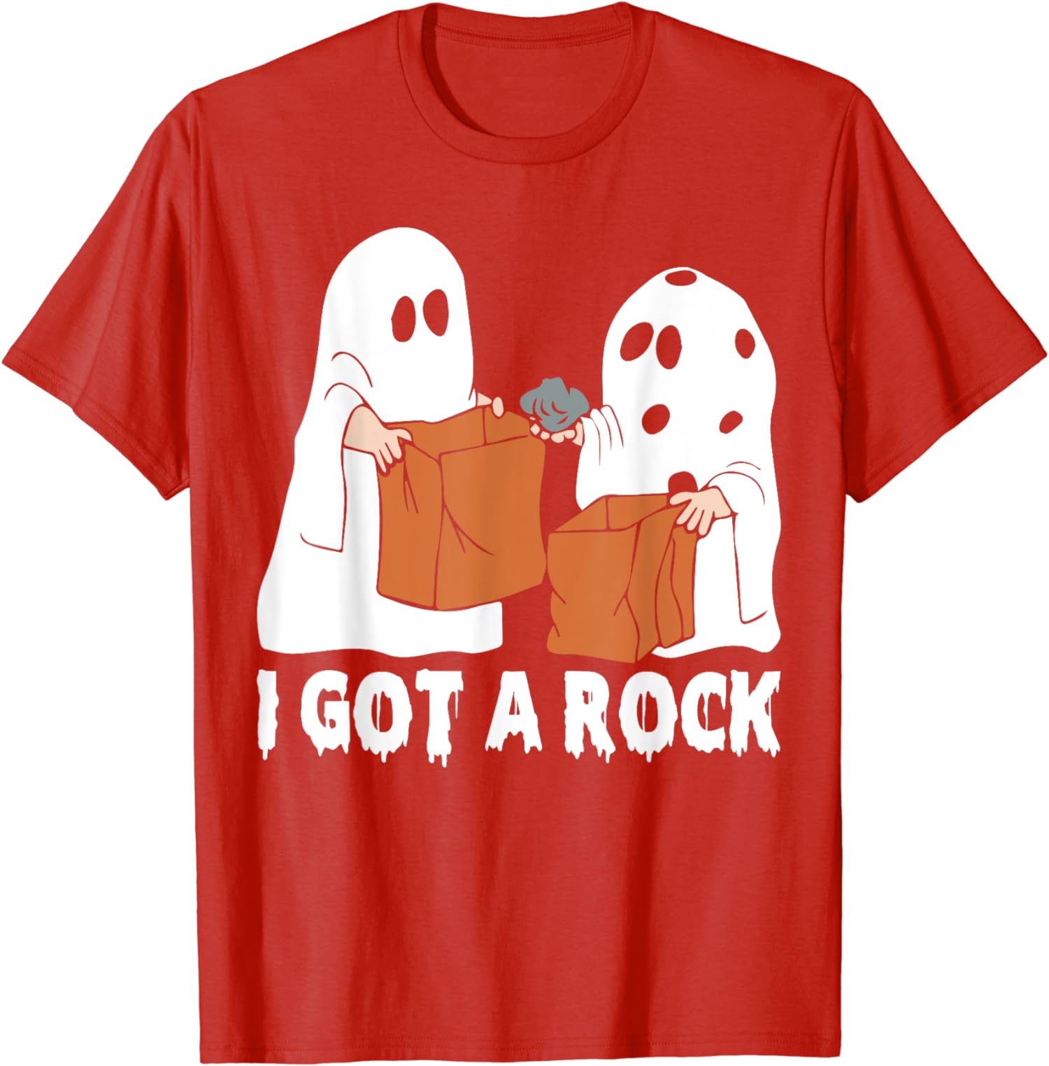 Funny Boo Ghost Scary I Got A Rock Halloween Unisex T-Shirt