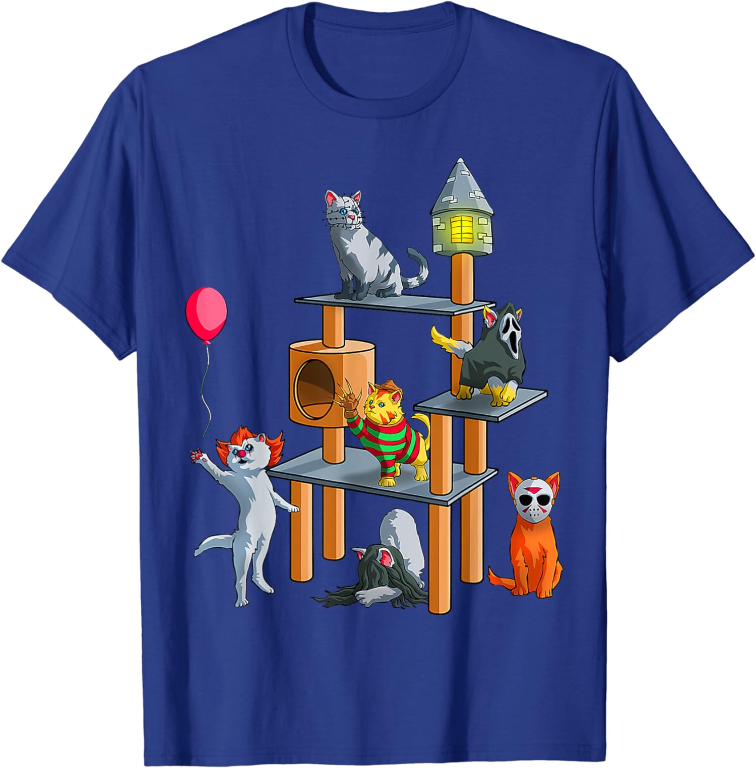 Cat Horror Movies Cute Halloween For Cat Gift Unisex T-Shirt