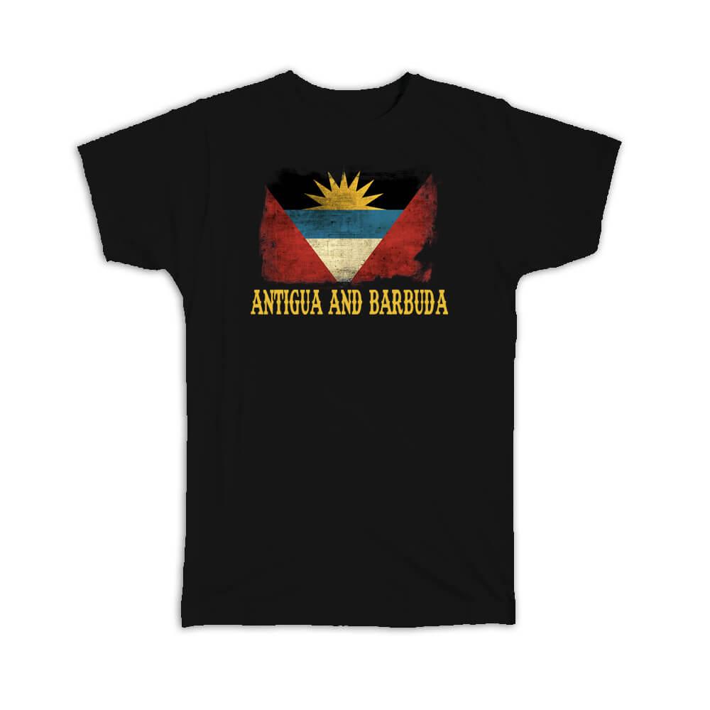 Gift T-Shirt : Antigua And Barbuda Flag North America Country Souvenir Pride