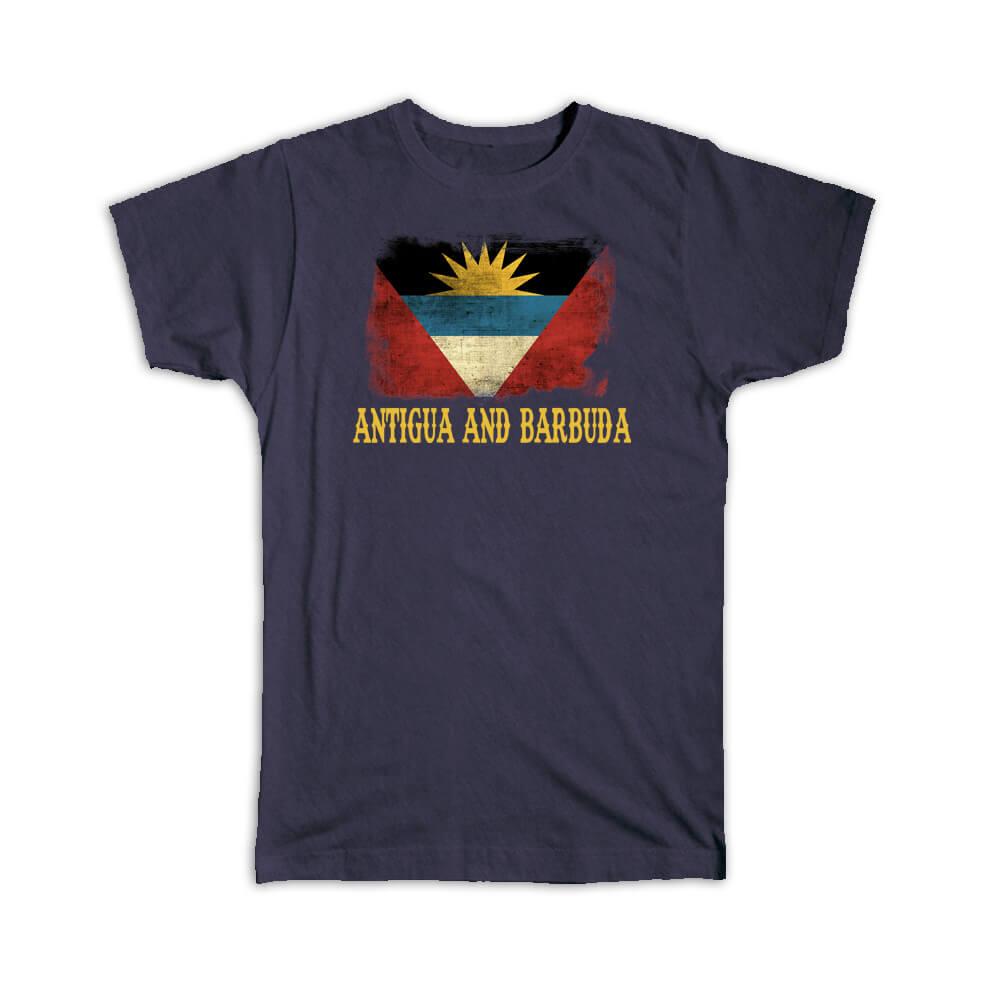 Gift T-Shirt : Antigua And Barbuda Flag North America Country Souvenir Pride