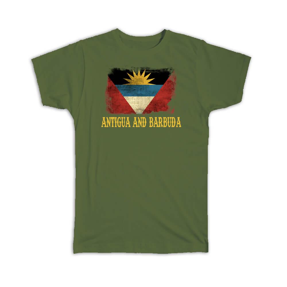 Gift T-Shirt : Antigua And Barbuda Flag North America Country Souvenir Pride