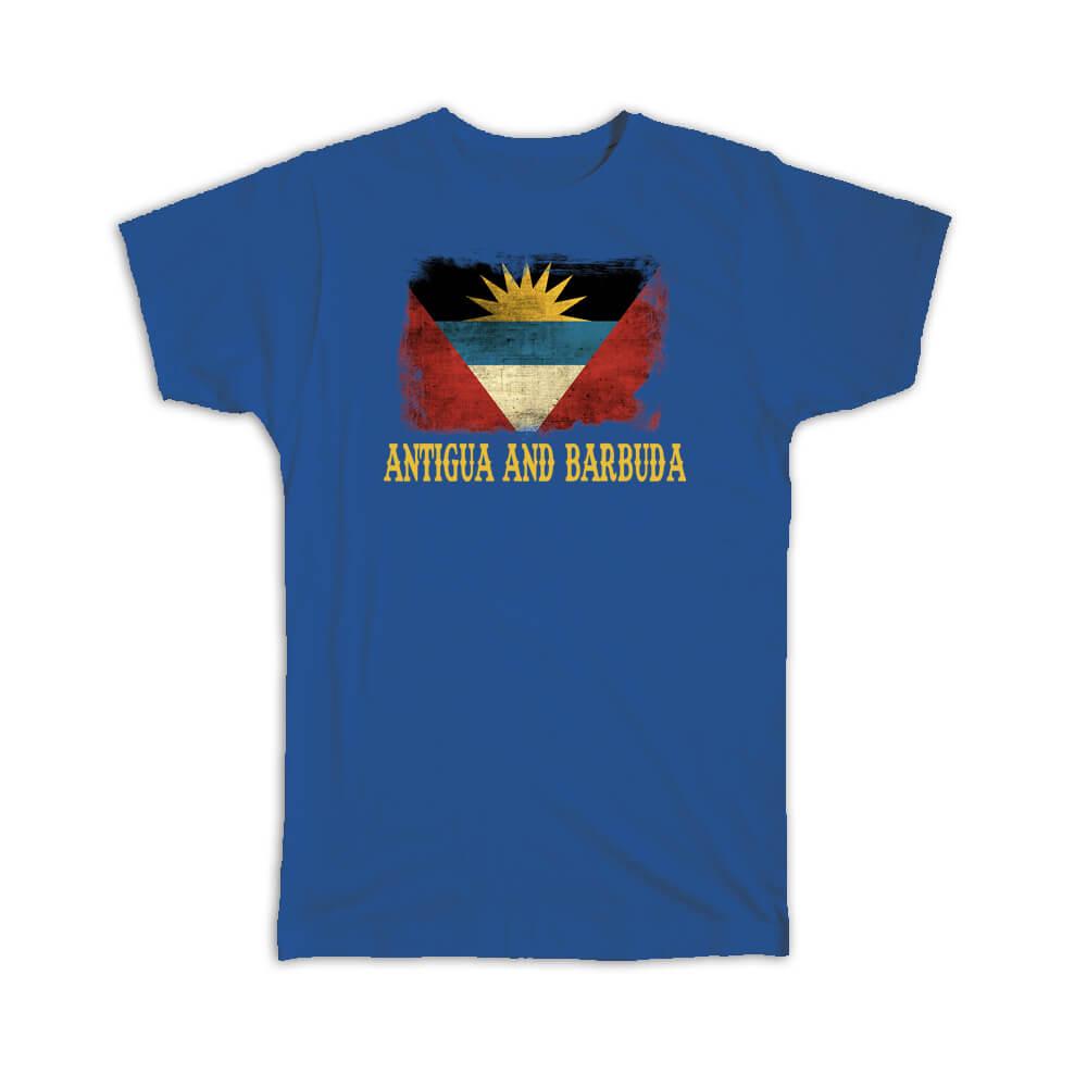 Gift T-Shirt : Antigua And Barbuda Flag North America Country Souvenir Pride