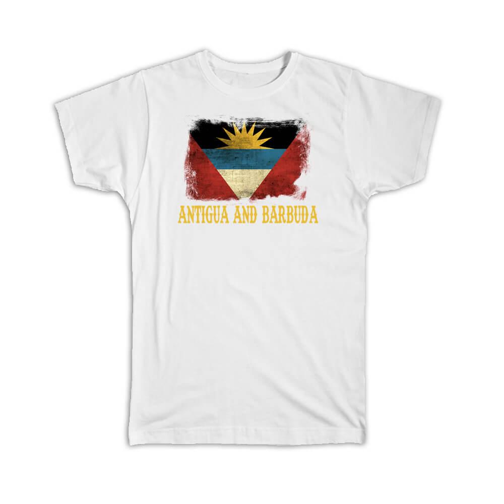 Gift T-Shirt : Antigua And Barbuda Flag North America Country Souvenir Pride