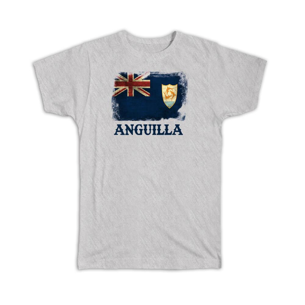 Gift T-Shirt : Anguilla Anguillan Flag North America Country Souvenir Pride