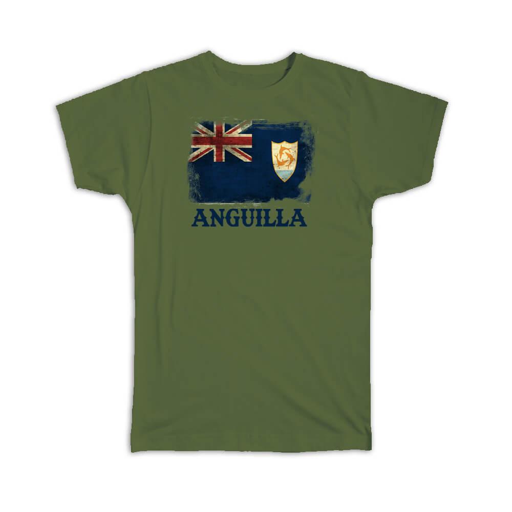 Gift T-Shirt : Anguilla Anguillan Flag North America Country Souvenir Pride
