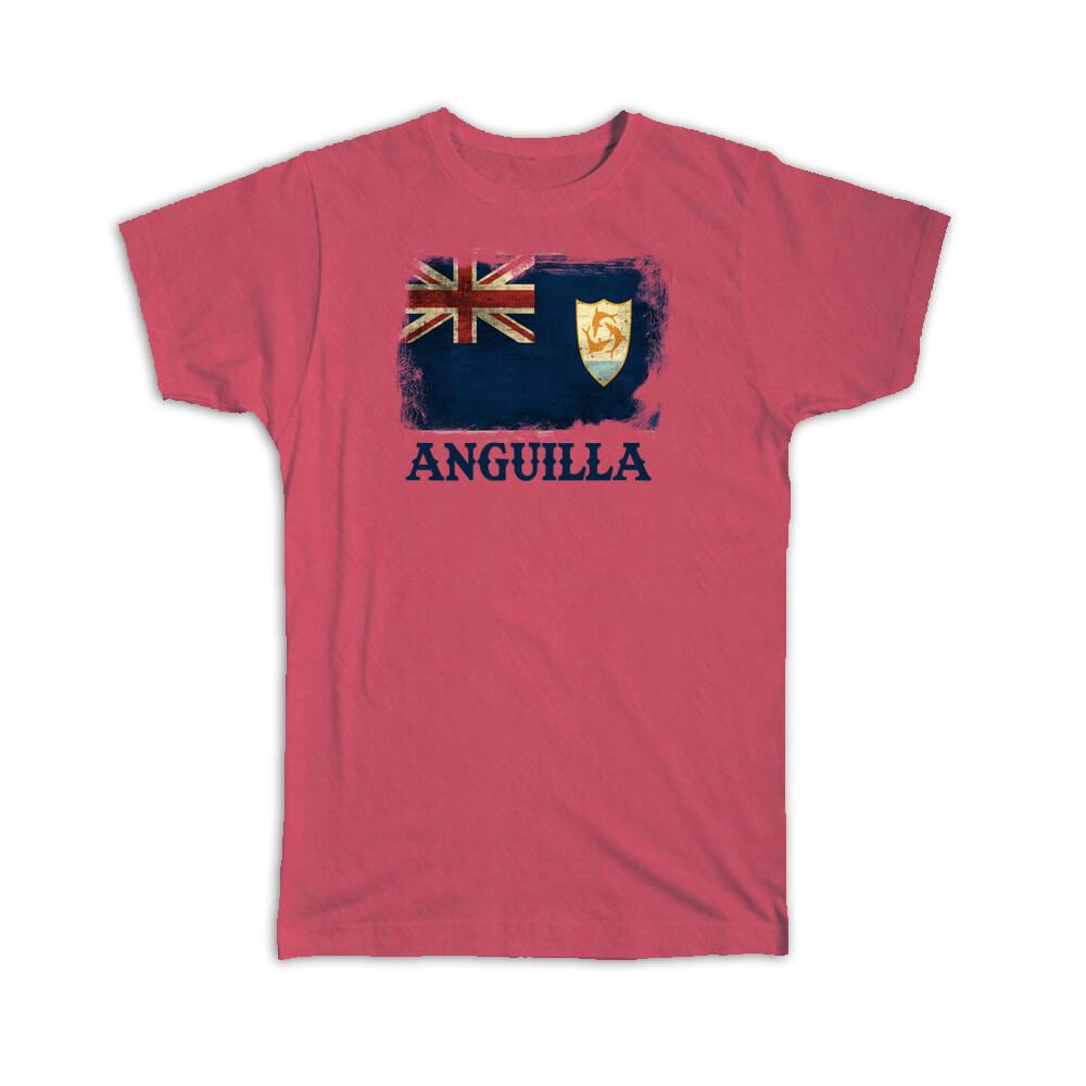 Gift T-Shirt : Anguilla Anguillan Flag North America Country Souvenir Pride