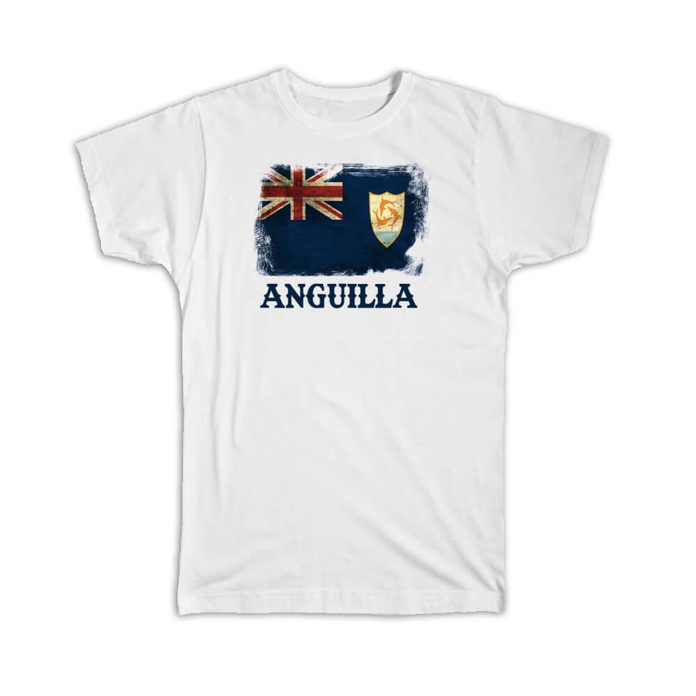 Gift T-Shirt : Anguilla Anguillan Flag North America Country Souvenir Pride