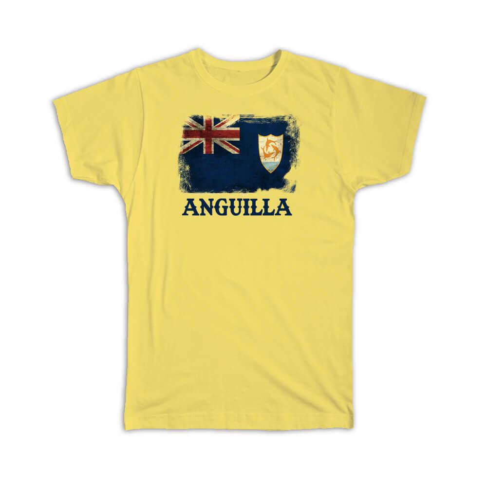 Gift T-Shirt : Anguilla Anguillan Flag North America Country Souvenir Pride