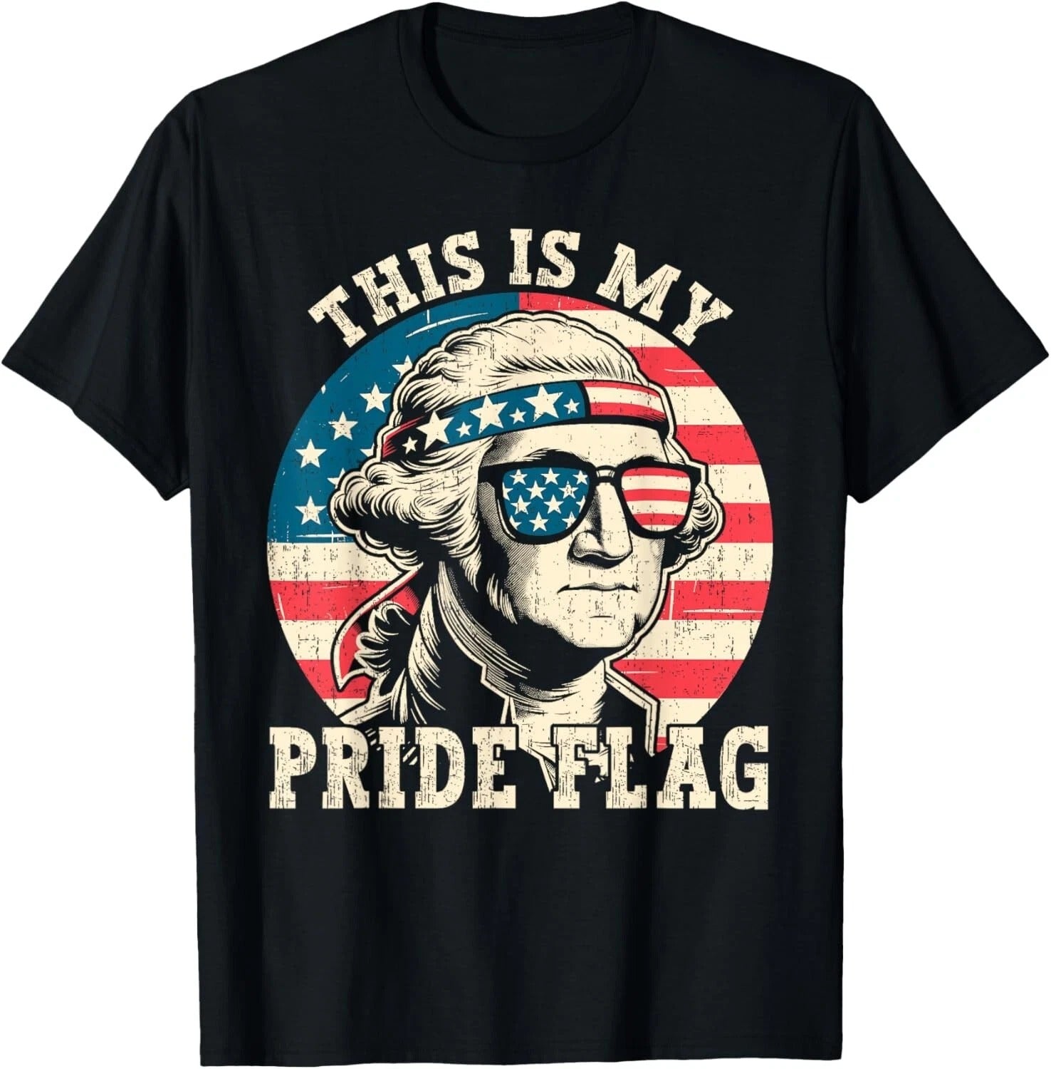 This Is My Pride Flag Shirt 4th Of July Patriotic America US Flag Unisex T-Shirt