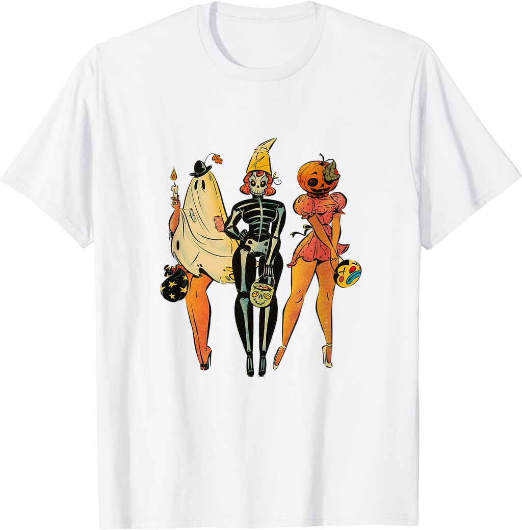 Ghost Pumpkin Jack O Lantern Halloween Trick Or Treat Unisex T-Shirt