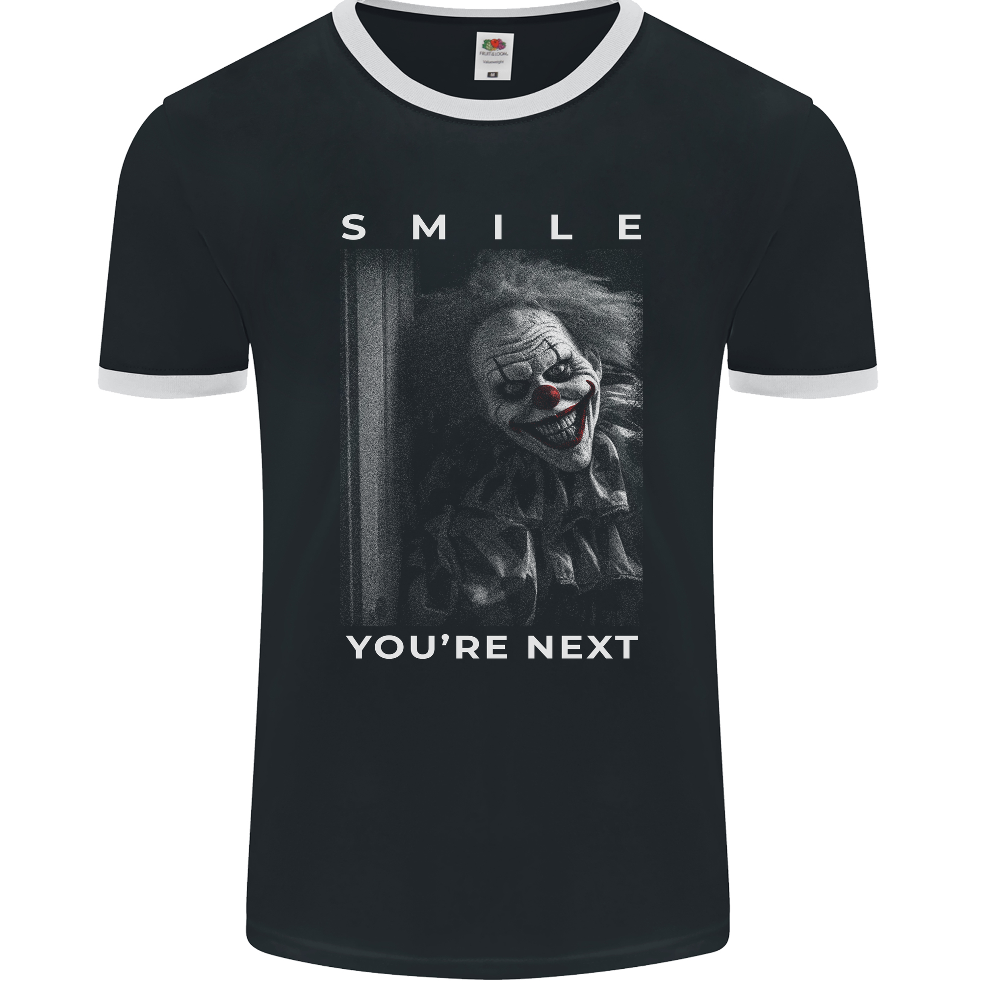 Your Next Horror Clown Halloween Mens Ringer T-Shirt FotL