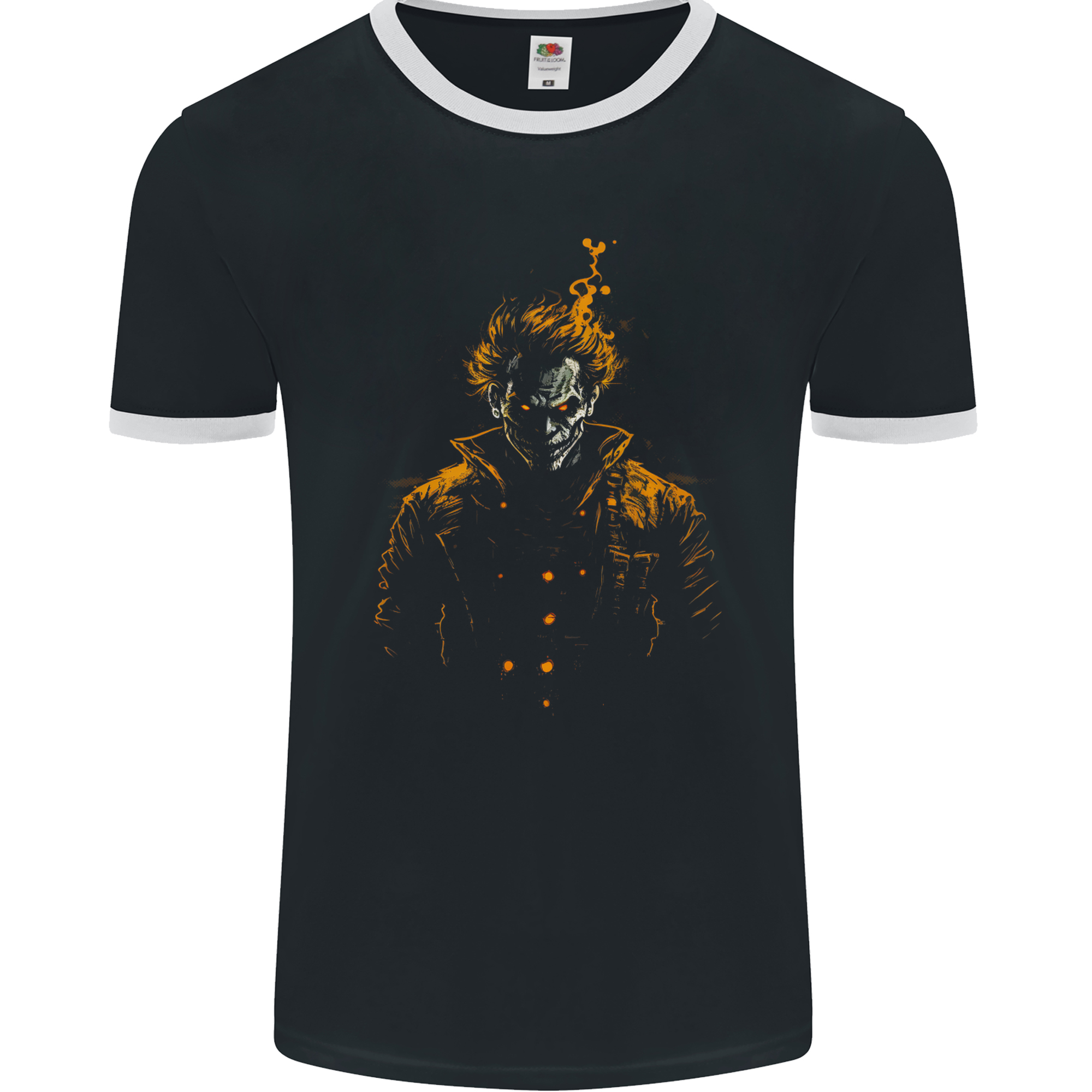 An Evil Clown Halloween Horror Mens Ringer T-Shirt FotL