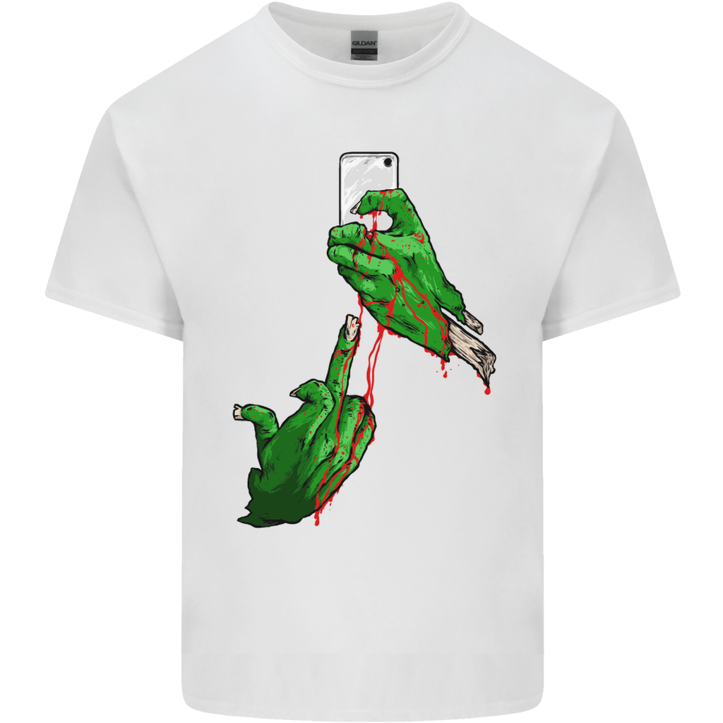 Zombie Selfie Funny Halloween Horror Mens Light Cotton T-Shirt