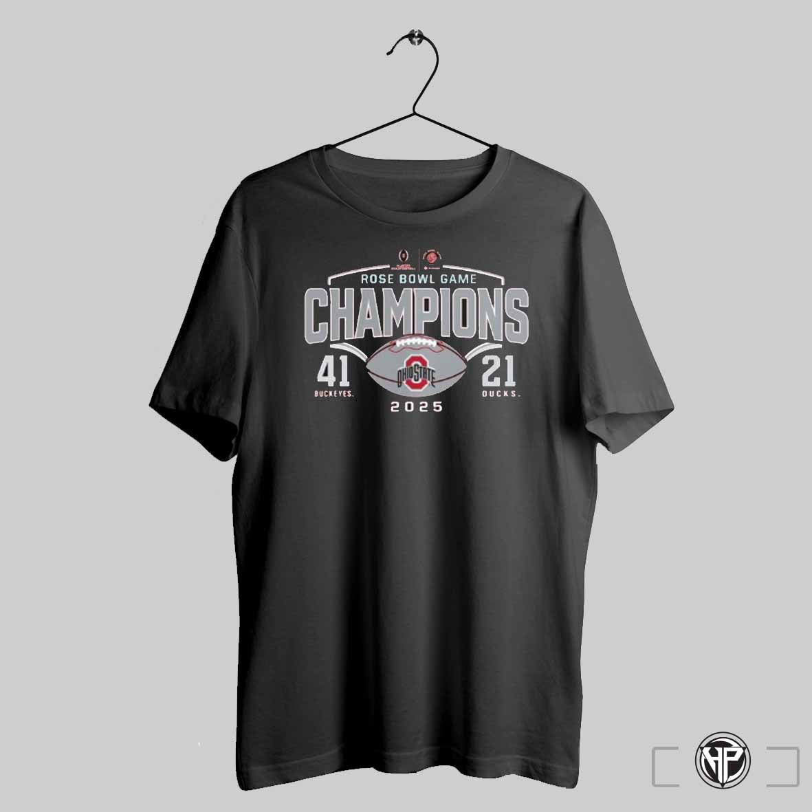 Ohio State Buckeyes 41 Oregon Ducks 21 2025 Rose Bowl Game Champions Shirt Trendy Sweatshirt