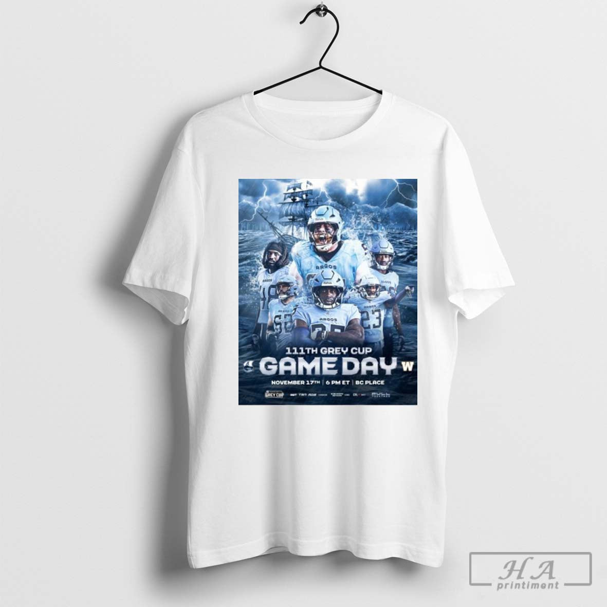 Official Toronto Argonauts vs. Winnipeg Blue Bombers CFL 111th Grey Cup Champions Nov 17th 2024 T-shirt