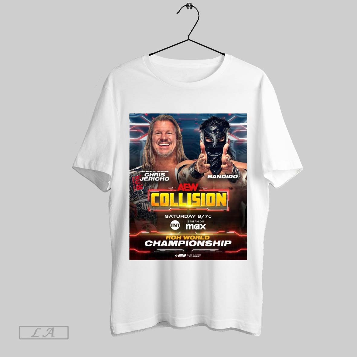 Original Aew Collision Chris Jericho Vs Bandido Roh World Championship Saturday February 22 2025 Poster