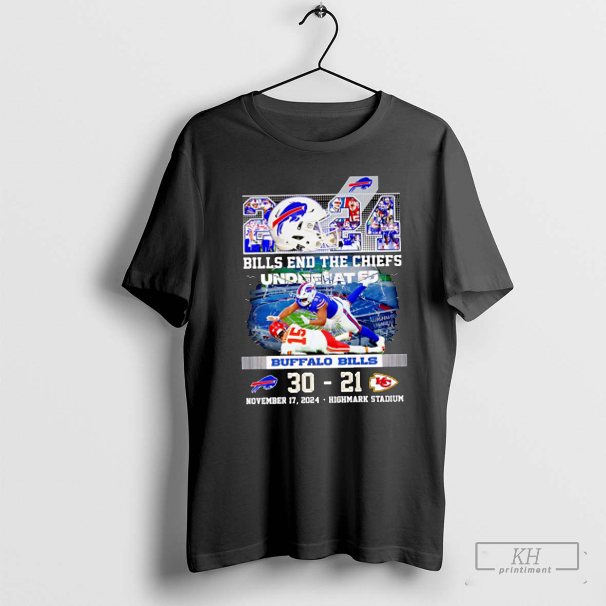 2024 Bills end the Chiefs 30 21 player graphic shirt