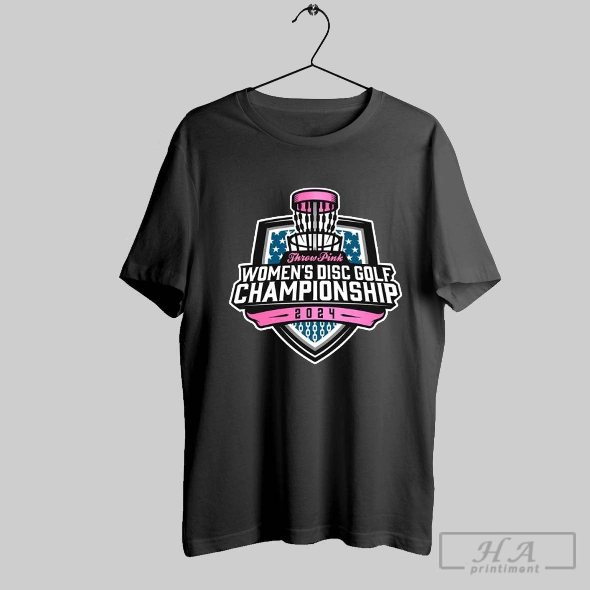 2025 Throw Pink Womens Disc Golf Championship T Shirt